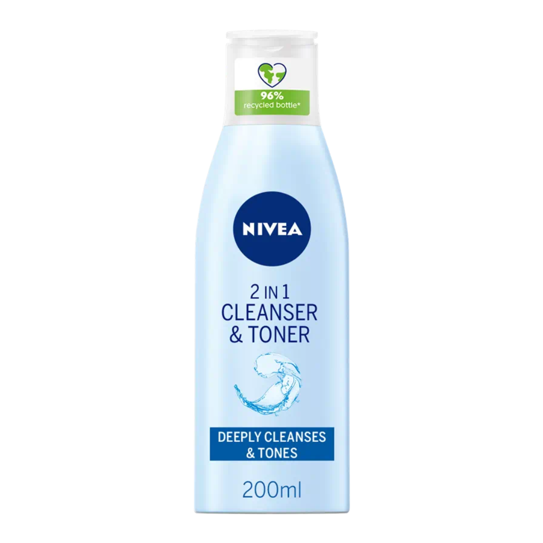 Nivea Daily Essentials 2-in-1 Cleanser and Toner 200 ml