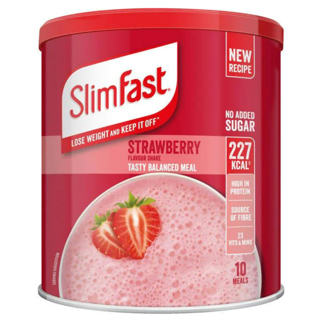 Slimfast Strawberry Flavour Shake Tin 365G