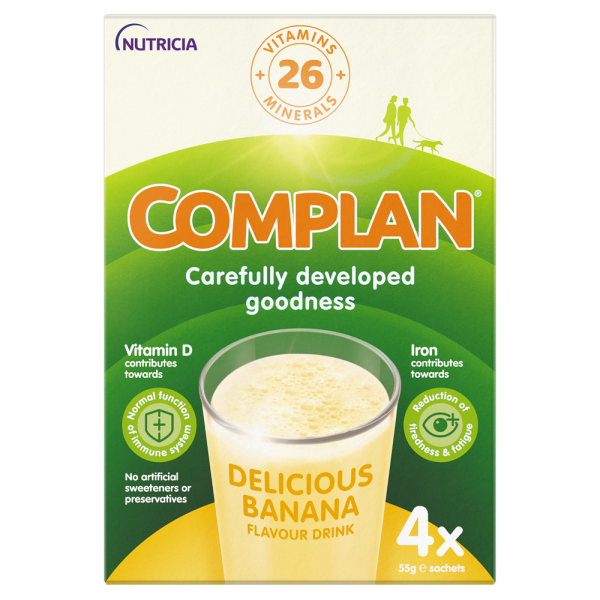 Complan Banana Nutritional Drink Sachet 4x55g