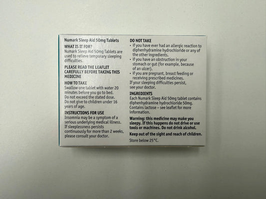 Numark Sleep Aid 50mg 20 Tablets (P) (A)