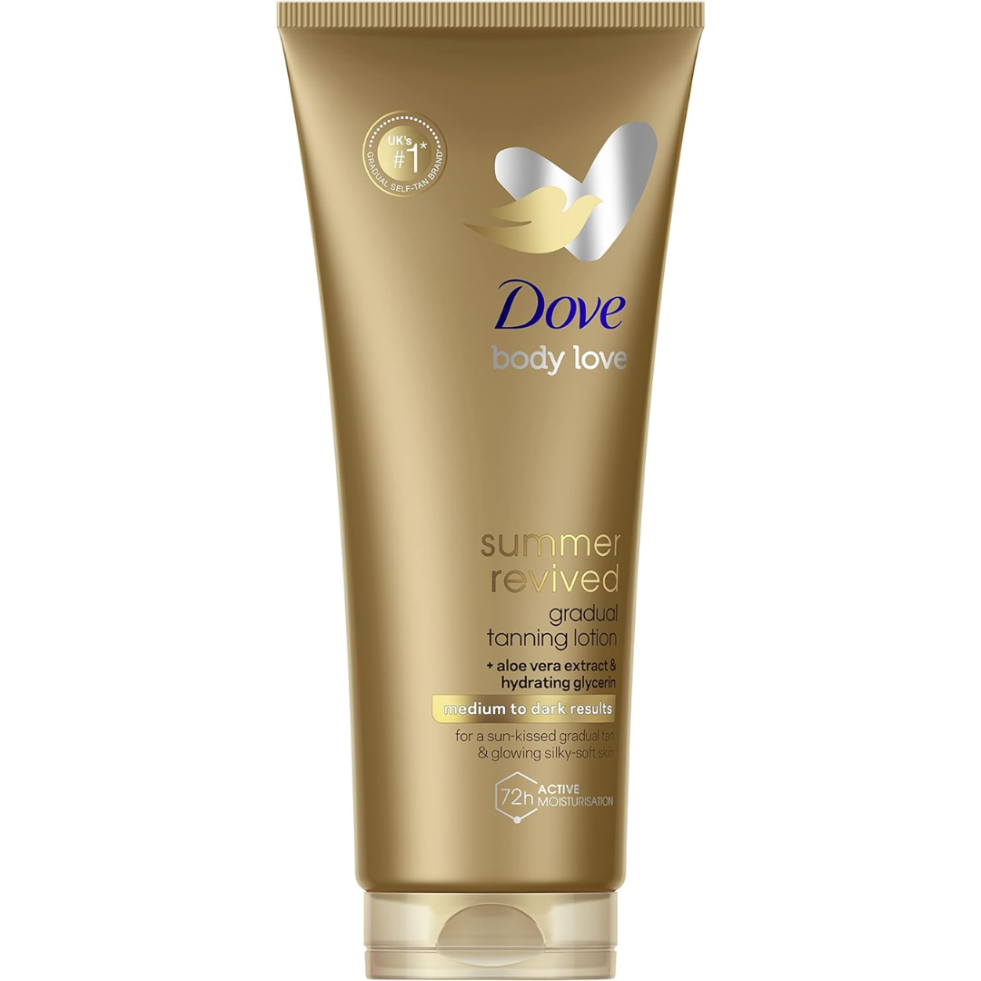 Dove Summer Revived Medium to Dark Gradual Tanning Lotion 200 ml (T)