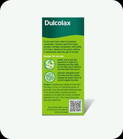 Dulcolax Adult Liquid Constipation Relief 5mg/5ml Sodium Picosulfate, 100ml