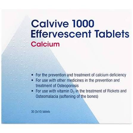 CALVIVE 1000mg Effervescent TABS 30