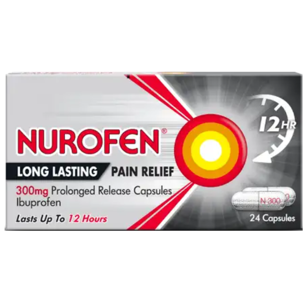 Nurofen Long Lasting 300mg 24 Capsules (P)