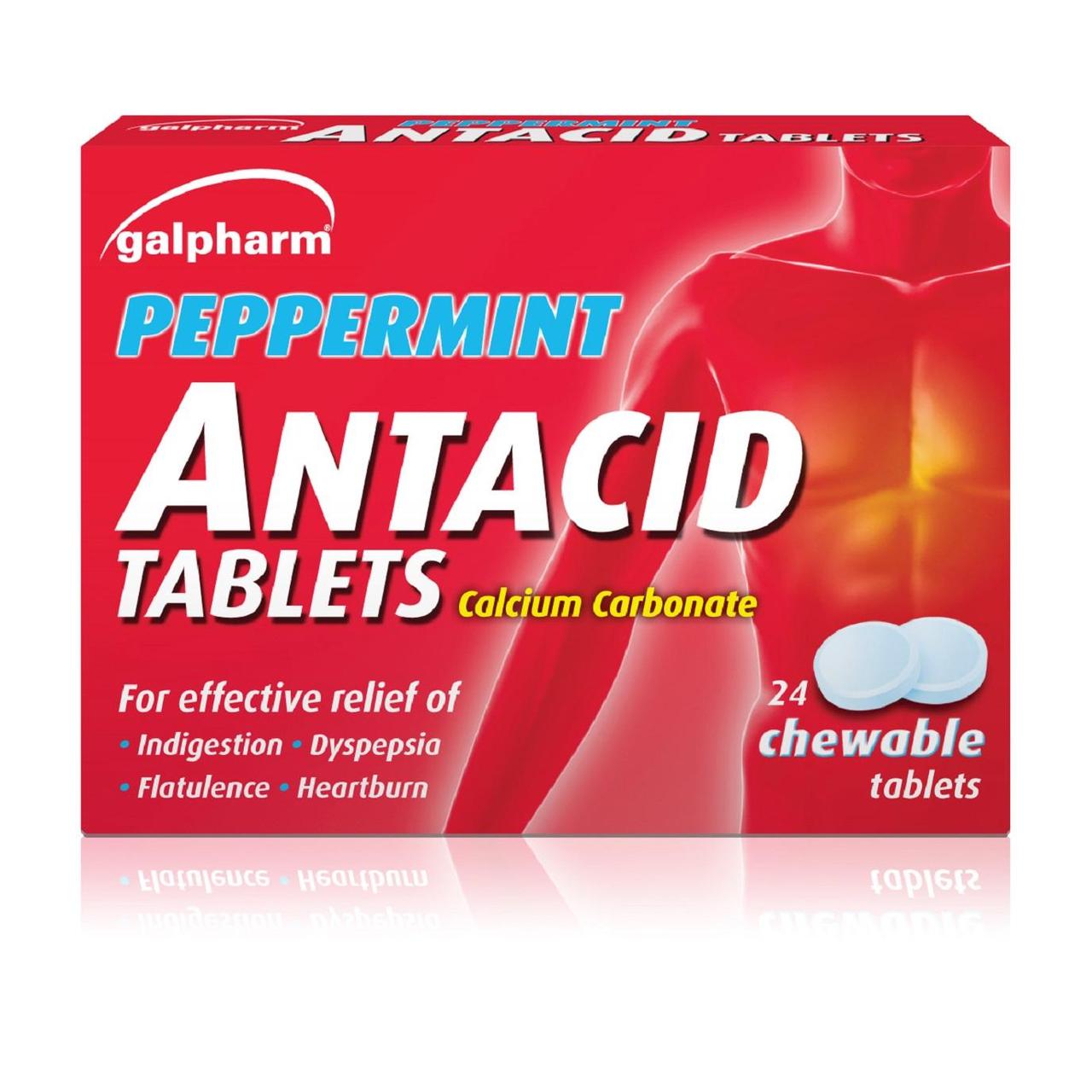 Galpharm Tablets Galpharm Antacid Chewable 24 Tablets