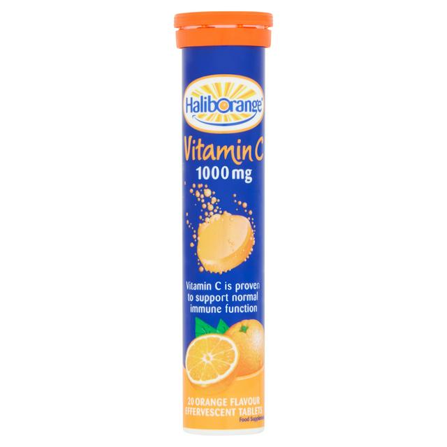 Haliborange Vitamin C 1000mg Effervescent Tablets Orange - 20 Tablets