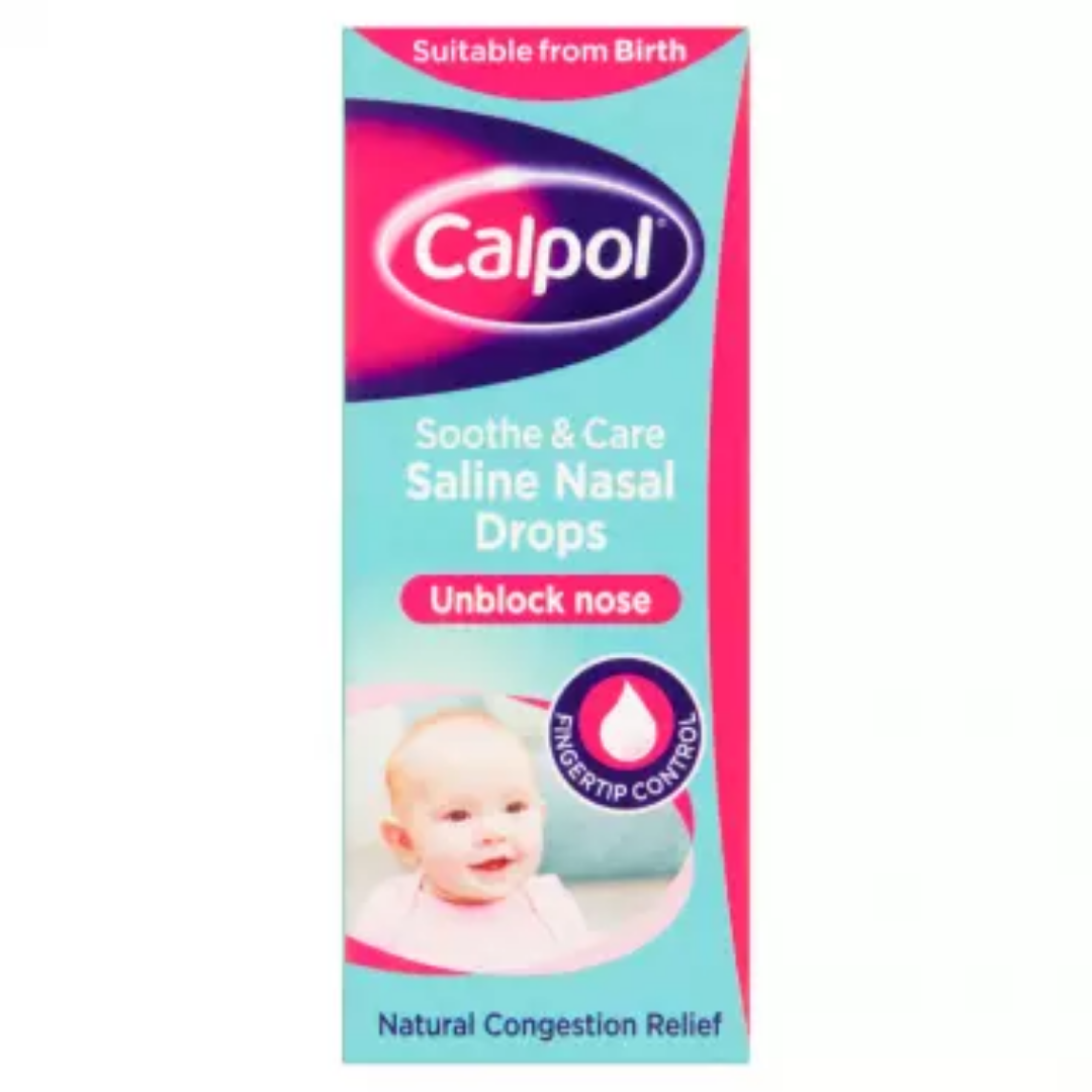 Calpol Saline Nasal Drops 10ml Saline Nasal Baby Drops