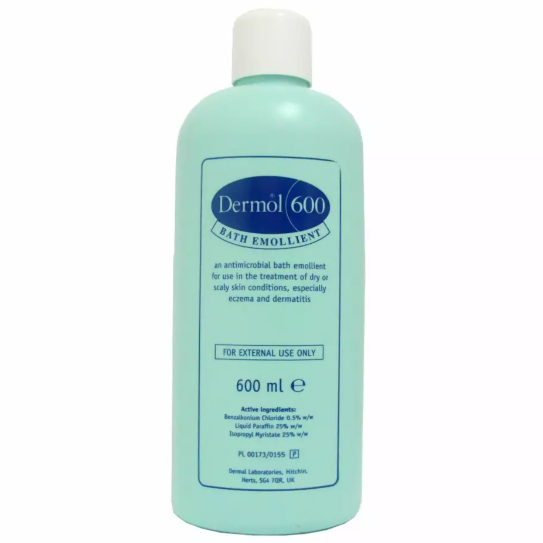 Dermol 600 Bath Emollient 600ml Skin Care Lotion & Moisturiser