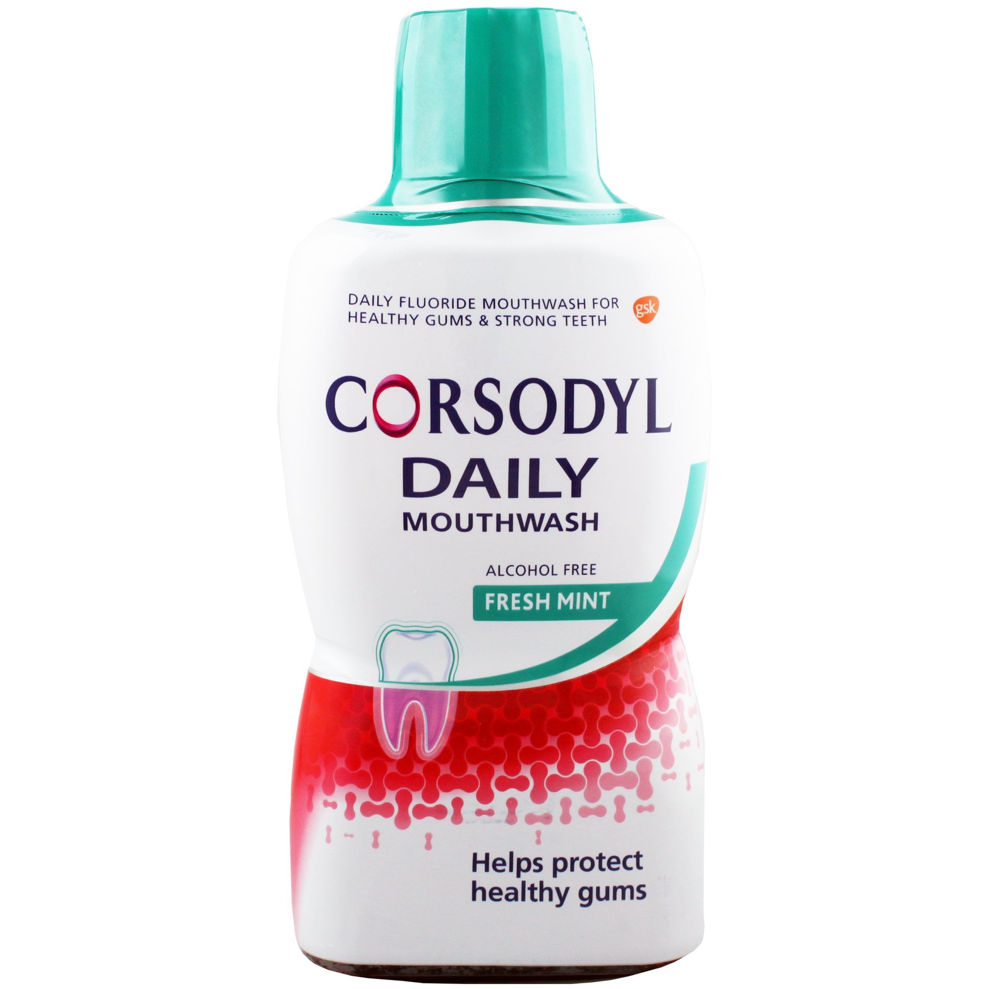 Buy Corsodyl Daily Fresh Mint Alcohol Free Mouthwash 500ml (A) In UK