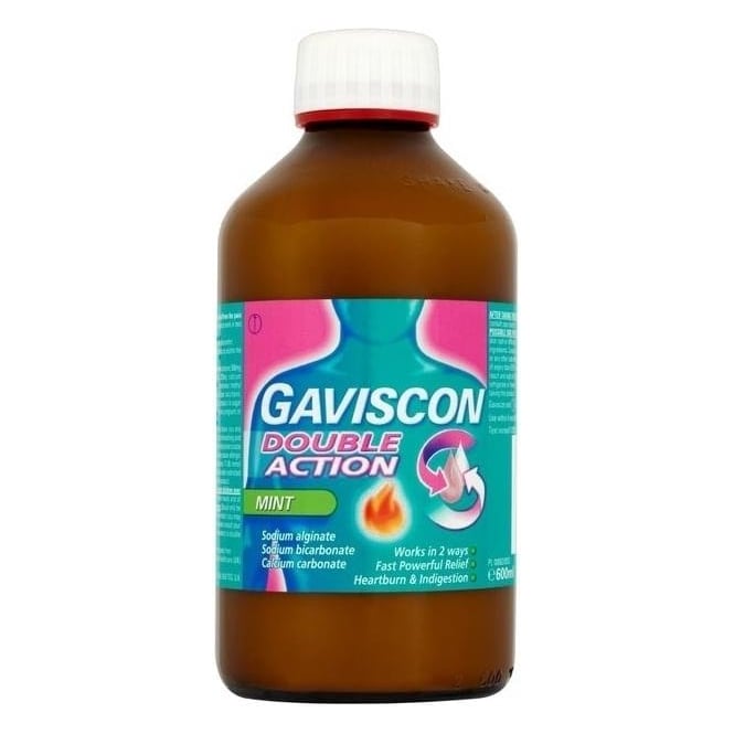 Buy Gaviscon Double Action Liquid Mint 600ml (N) Online In UK