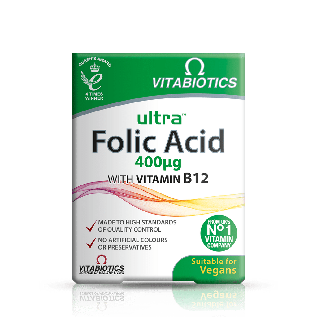 Vitabiotics Ultra Folic Acid Tablets, 60Count