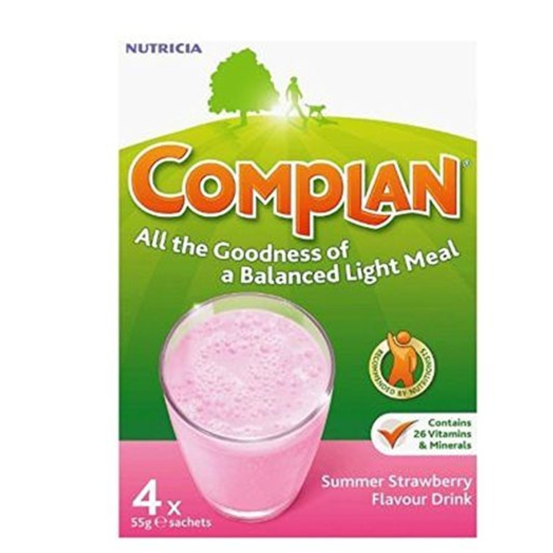 Complan Strawberry Shake Sachets 4 x 55g