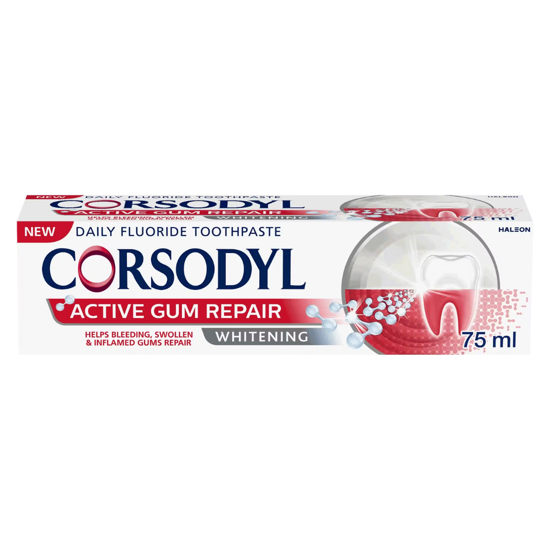 Corsodyl Active Gum Repair Toothpaste Whitening 75ML