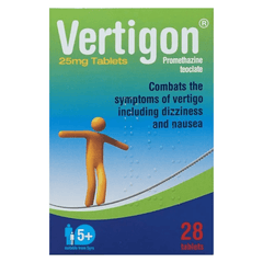 Vertigon 25mg 28 Tablets (P) (A)