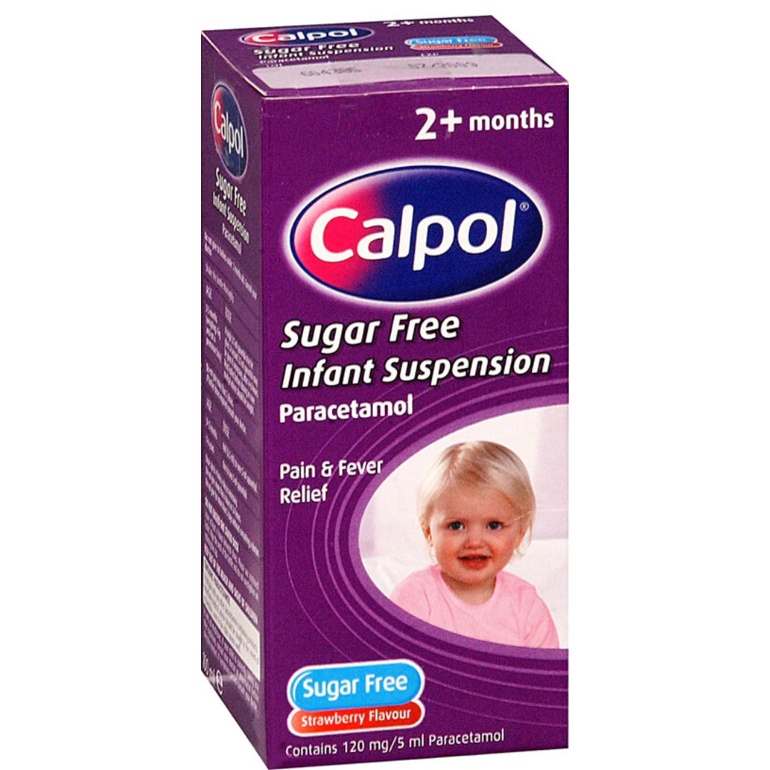 Cappol Calpol Infant suspension 125mg/5ml Paracetamol 100ml