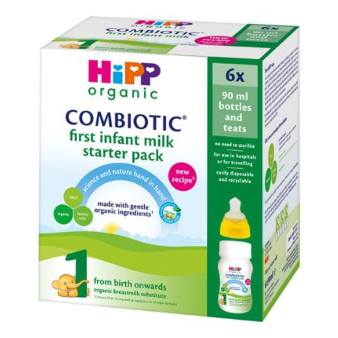 HiPP Organic 1 First Infant Baby Milk Ready to feed Starter pack from birth