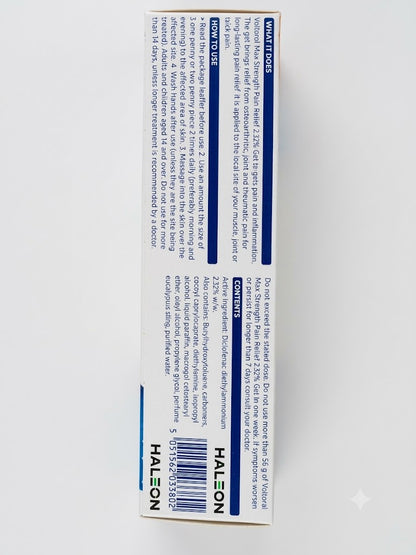 Voltarol Max Strength Pain Relief Gel 12 Hour 2.32% 100g (P) (A)