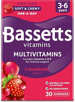 BASSETTS MULTIVIT 3-6YR STRAWBERRY 30
