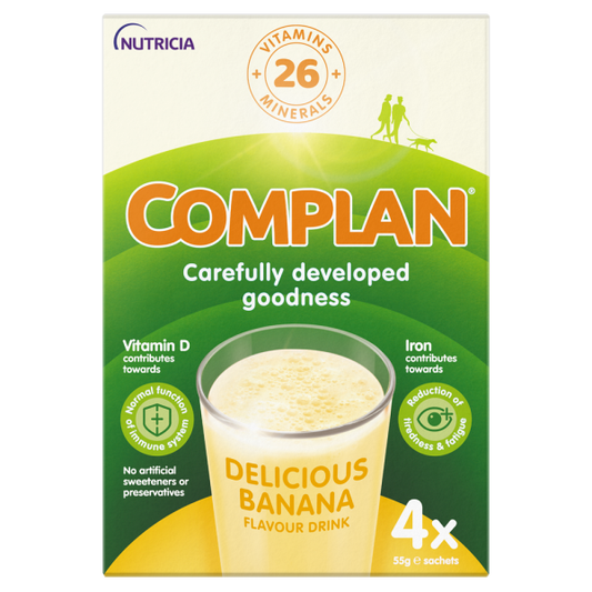 Complan Banana Nutritional Drink Sachet 4x55g