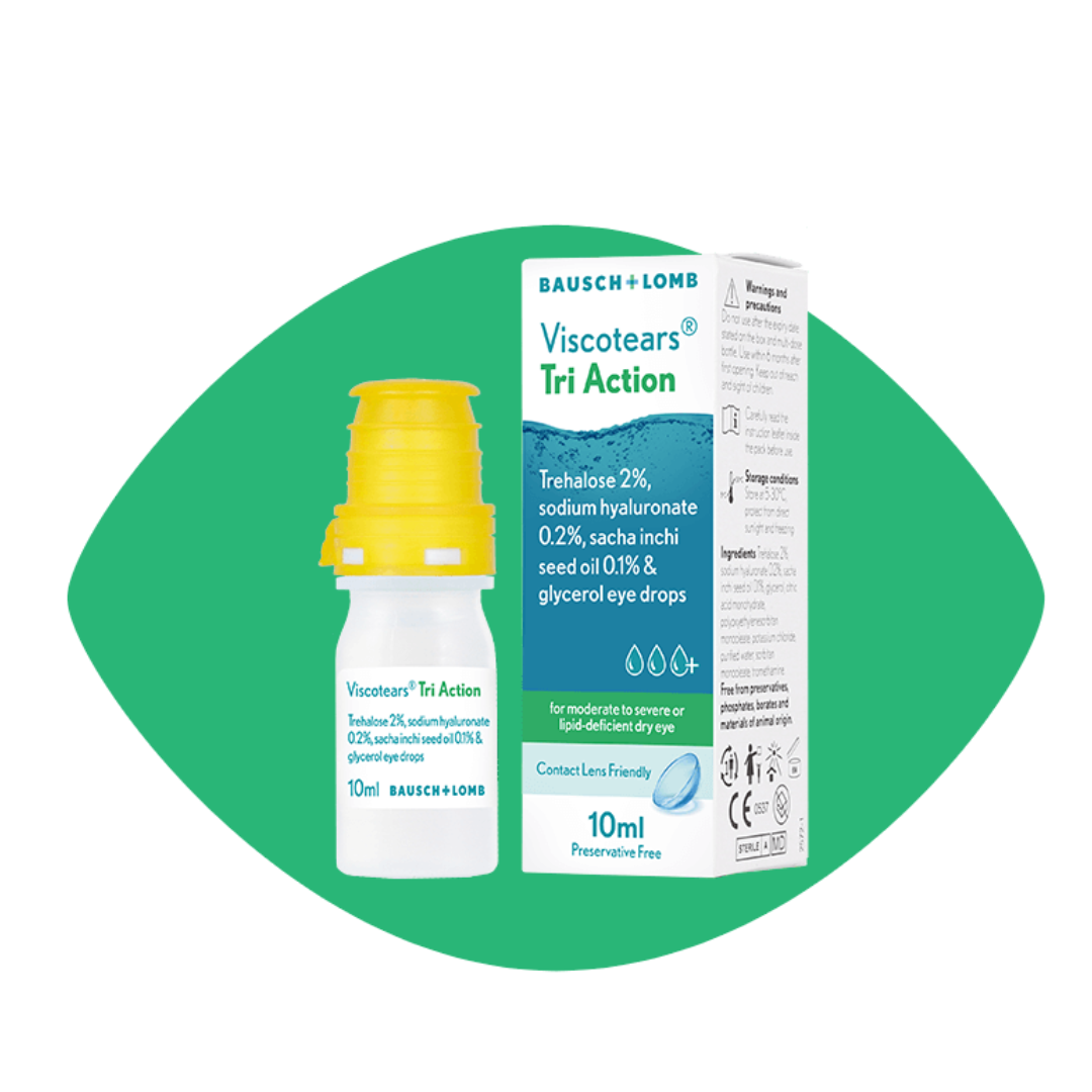 Viscotears Tri Action eye drops 10ml preservative free