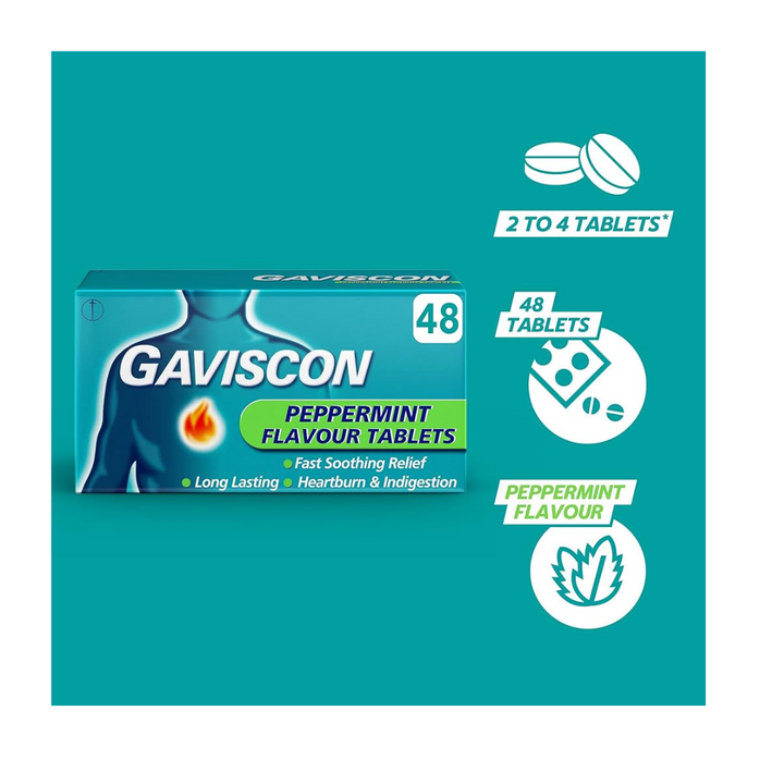 Gaviscon Peppermint Tablets 