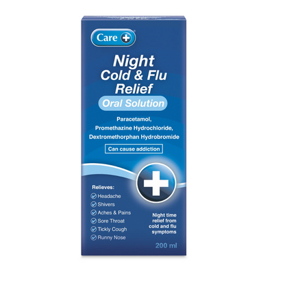Care Night Cold & Flu Relief Oral Solution 