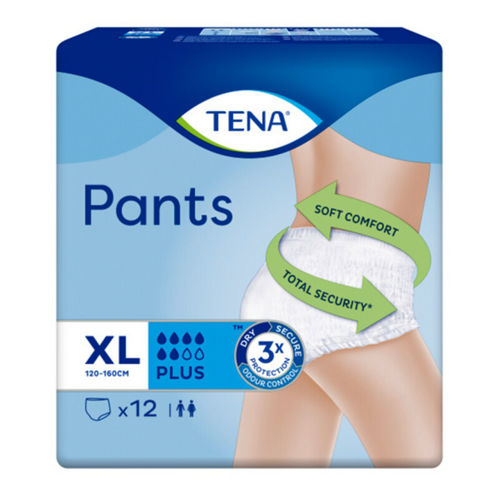 TENA Pants Plus Extra Large Pack of 12