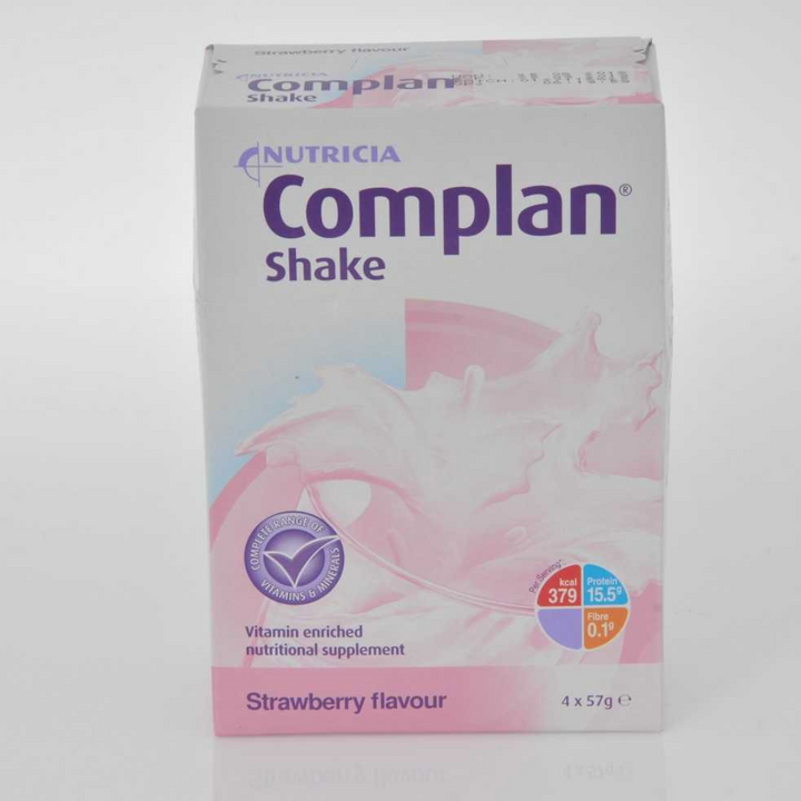 Complan Shake Strawberry Flavour 4 x 57g Sachets (N)