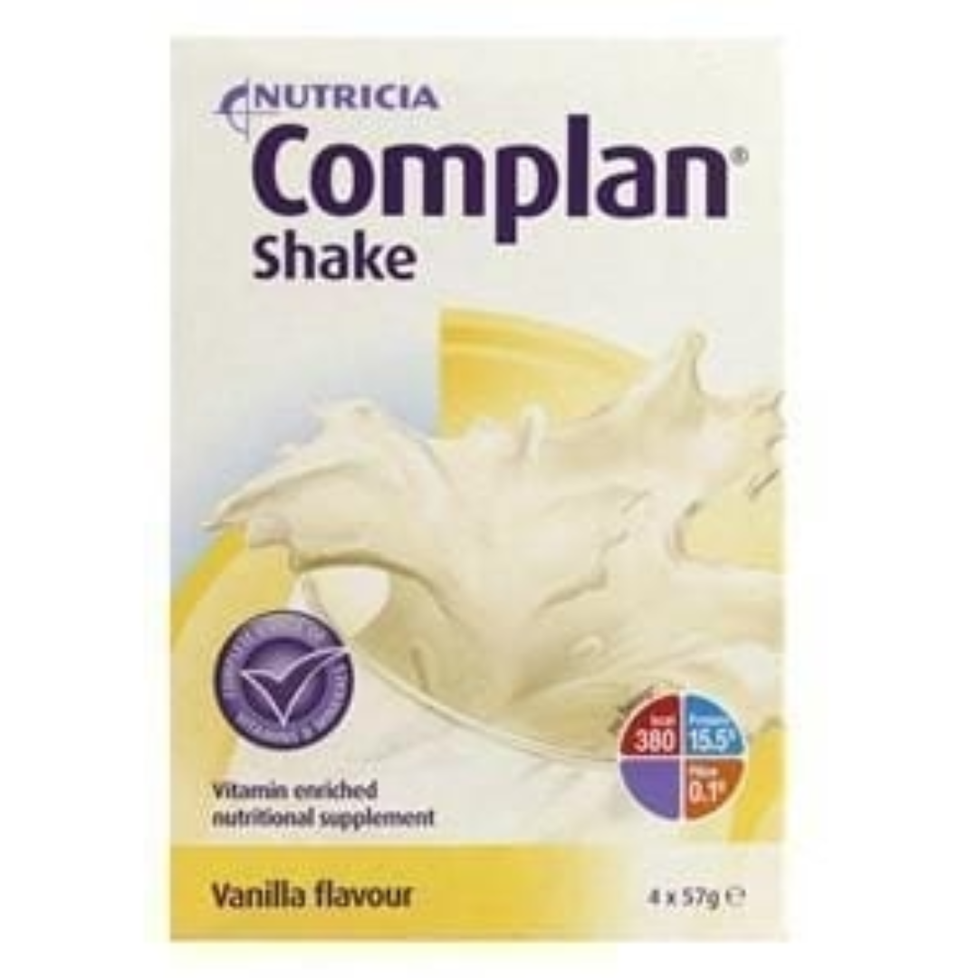 Complan Shake Vanilla Flavour Sachets 4 x 57g (N)