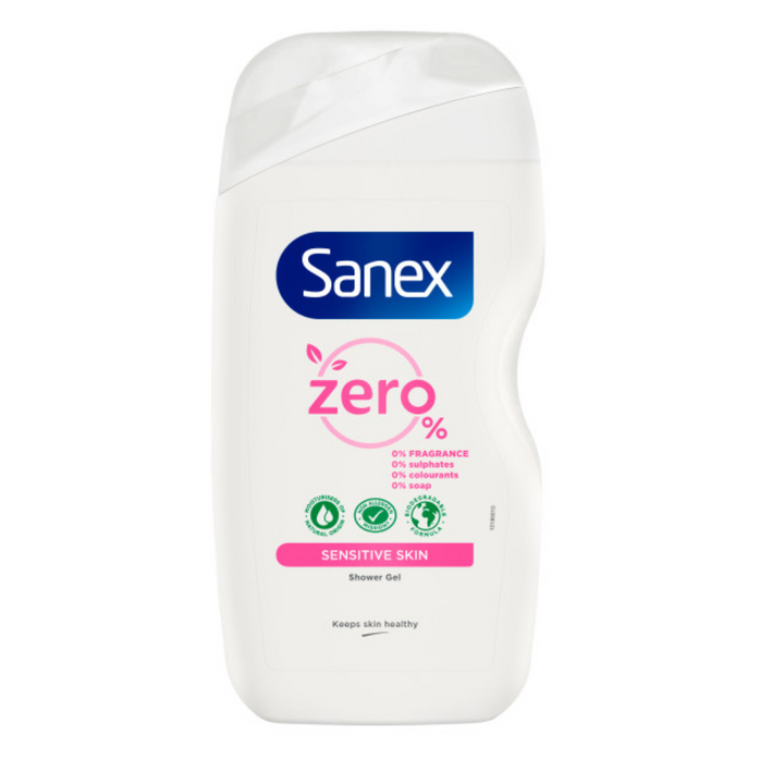 Sanex Zero% Gentle Moisture Shower Gel for Sensitive Skin 225ml