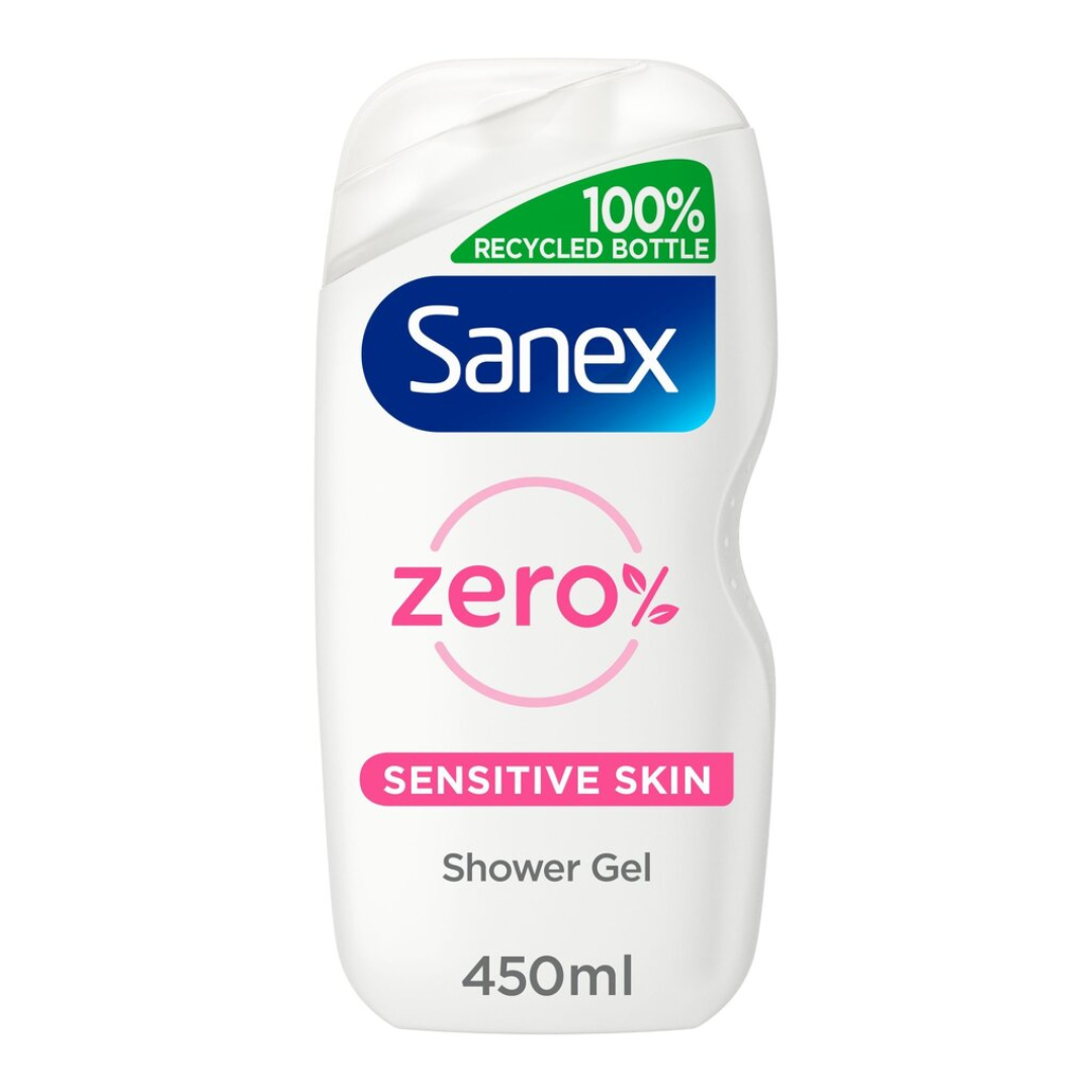 Sanex Zero % Sensitive Skin Shower Gel 450Ml