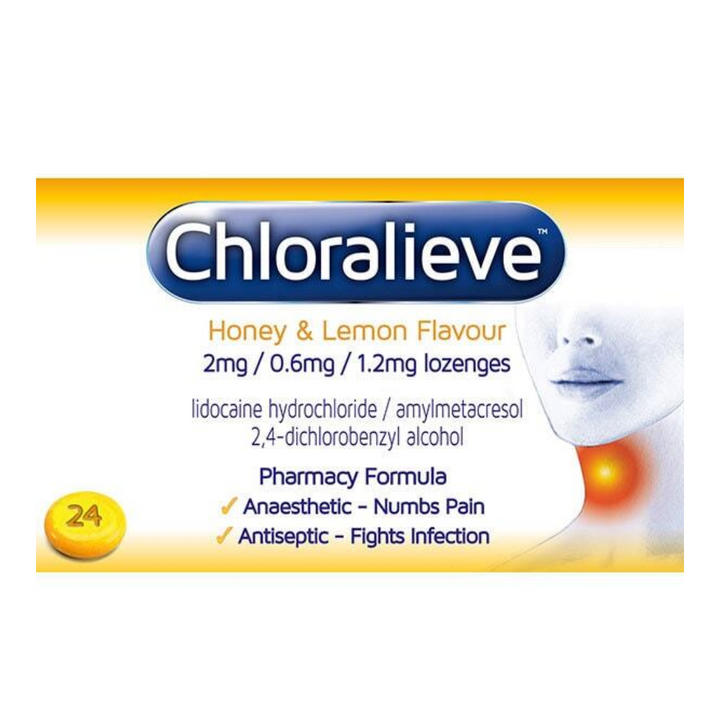 Chloralieve Honey & Lemon Lozenges 