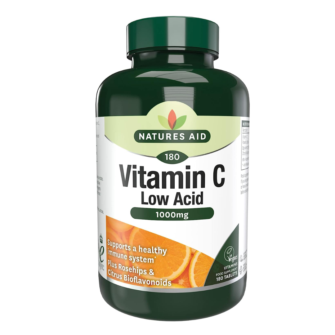 Natures Aid Vitamin C 1000mg Low Acid 