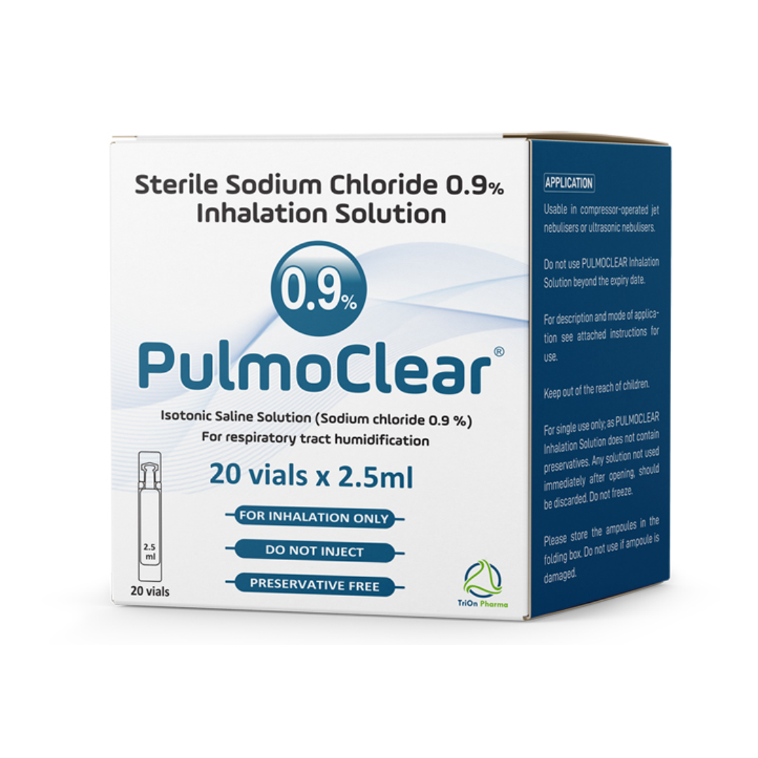 PULMOCLEAR Sterile Isotonic 0.9% NaCl Inhalation Sterile Saline Solution 20*2.5ML(A)