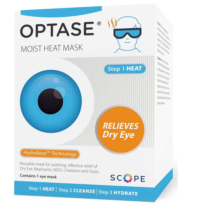Optase Moist Heat Eye Mask  Dry Eye Relief
