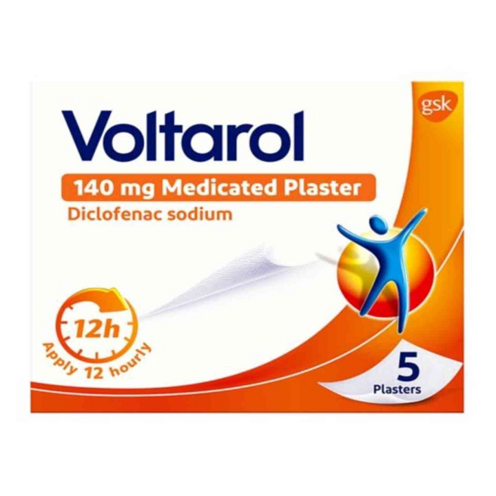 Voltaro Voltarol Pain Relief Medicated Plaster 140mg 5 Patches