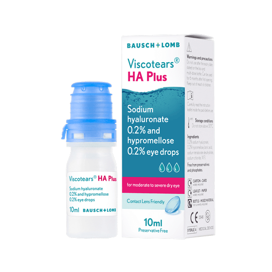 Buy Online Viscotears HA Plus 10ml At Pharmazon Directn In UK