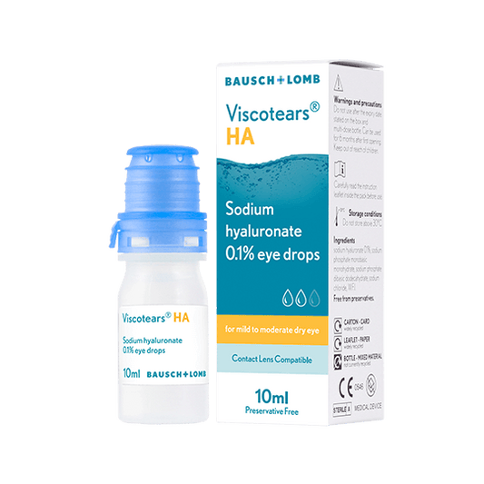 Viscotears HA eye drops 10ml 