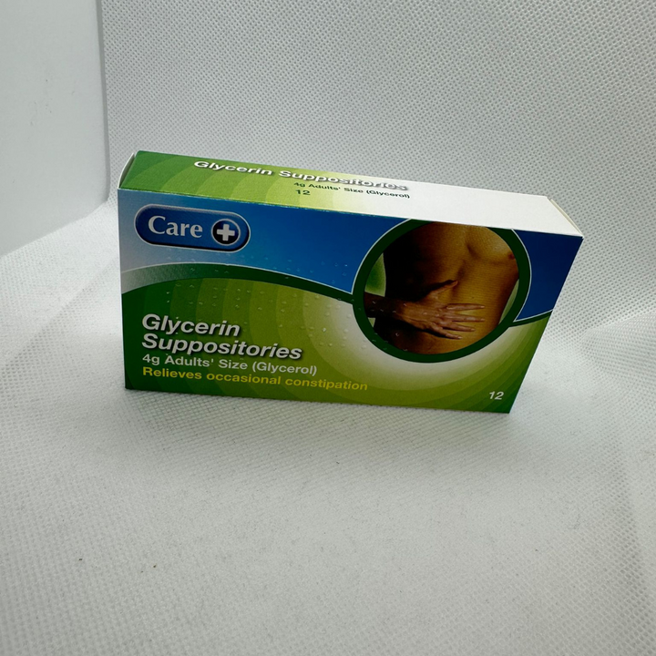 Care Glycerin Suppositories 4g Size 12 Adult