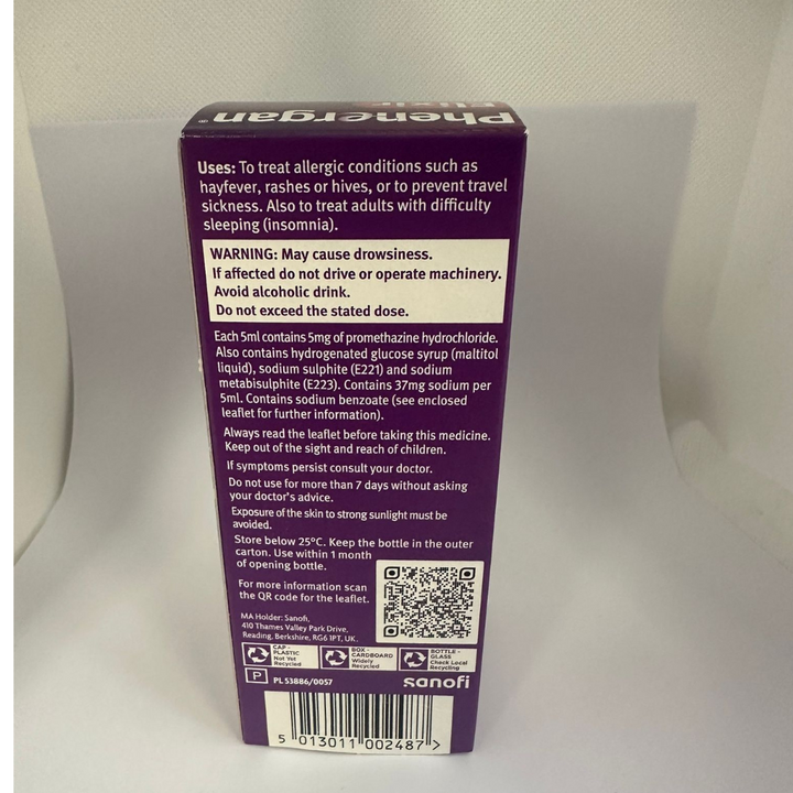 Phenergan Elixir Oral Solution