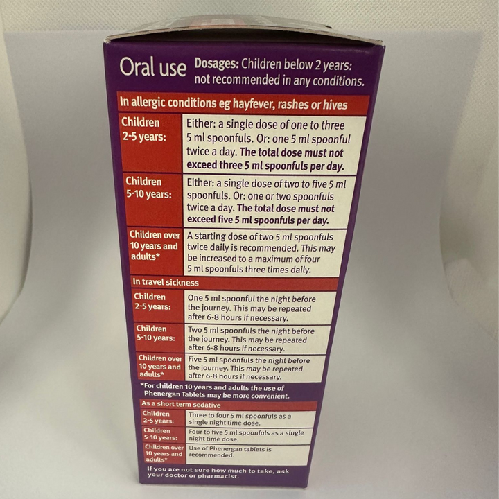 Phenergan Elixir 5mg/5ml Oral Solution