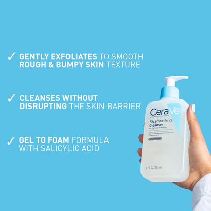 CeraVe SA Smoothing Cleanser with Salicylic Acid 236ml (T)