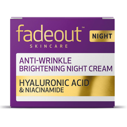 Fade Out Anti Wrinkle Brightening Night Cream with Hyaluronic Acid & Niacinamide 50ml (T)
