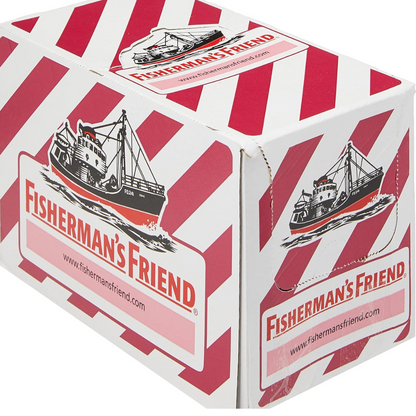 Fisherman’s Friend Cherry Lozenges, Sugar Free Extra Strong Menthol Throat Lozenges, Pack of 24 (25g) (T)