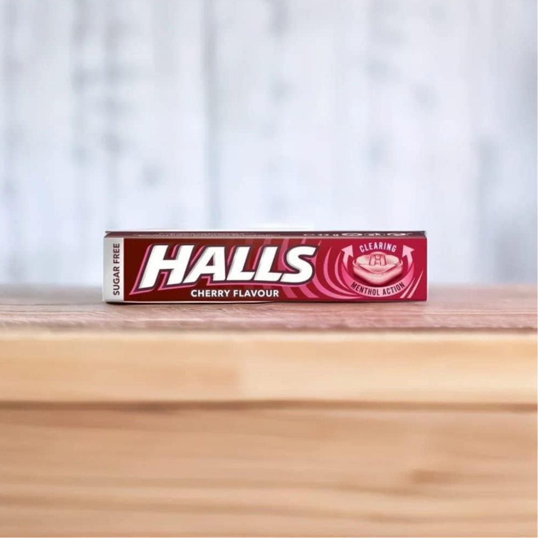 Halls Menthol Action Throat Drops - Cherry 32g (T)