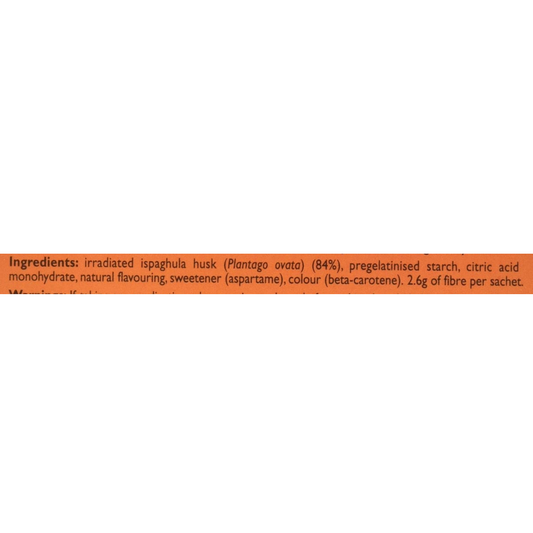 Ispaghula Husk Orange Drink Sachets, Pack of 30 (T)