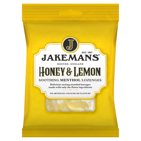 Jakemans Soothing Lozenges - Honey & Lemon Menthol 160g (T)