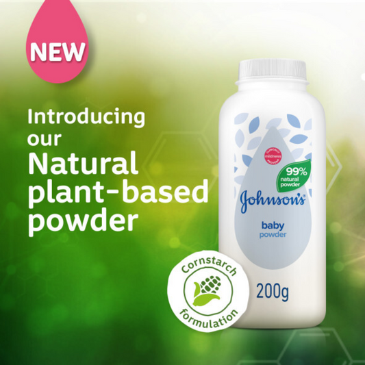 Johnson's Baby Natural Cornstarch Powder 200g (T)