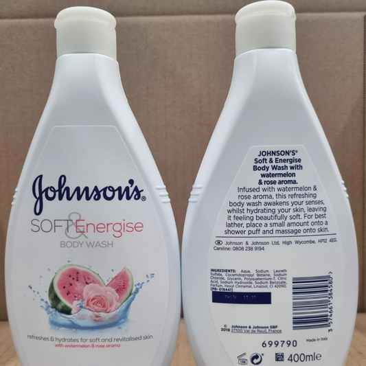 Johnsons Soft And Energise Body Wash 400Ml (T)