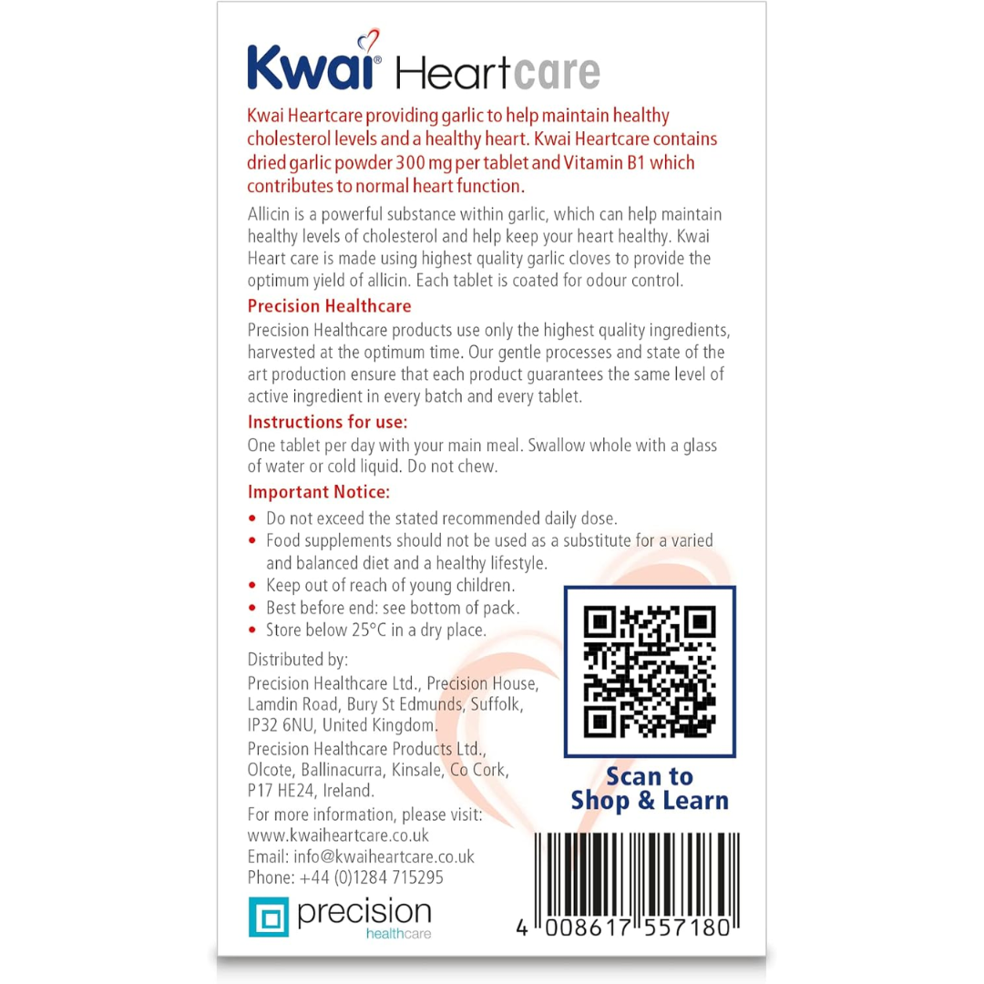 Kwai Heart Care Garlic One A Day 30 Tablets (T)